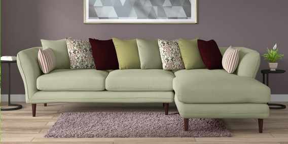 Aleandro 3 Seater LHS Sectional Sofa in Beige Colour