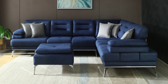 Barcelona LHS Sectional Sofa In Navy Colour image