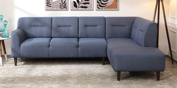 Celso LHS Sectional Sofa In Spruce Blue Colour